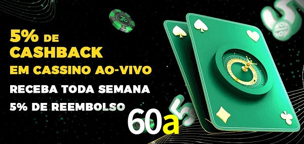 Promoções do cassino ao Vivo 60a